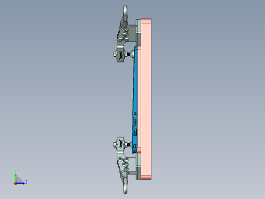 笔记本键盘外壳辅助测量检具模型左视缩略图