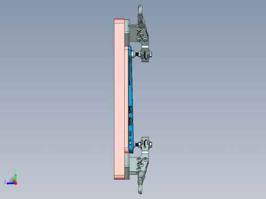 笔记本键盘外壳辅助测量检具模型右视缩略图