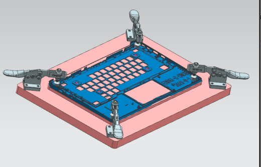 笔记本键盘外壳辅助测量检具模型缩略图