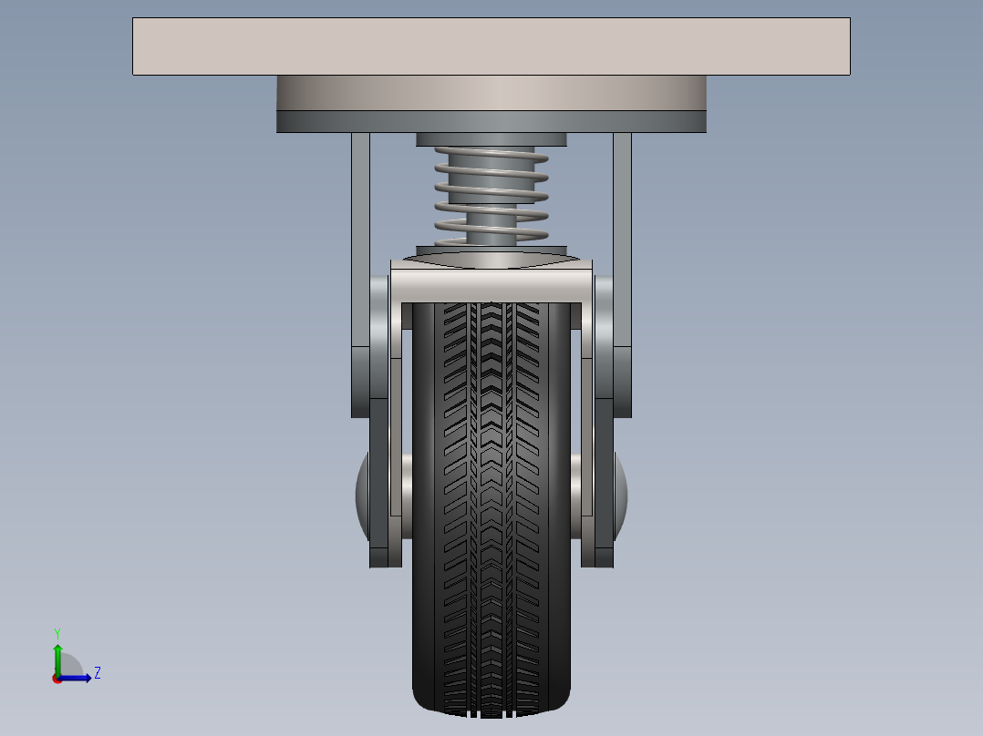 万向轮、脚轮(114)左视图