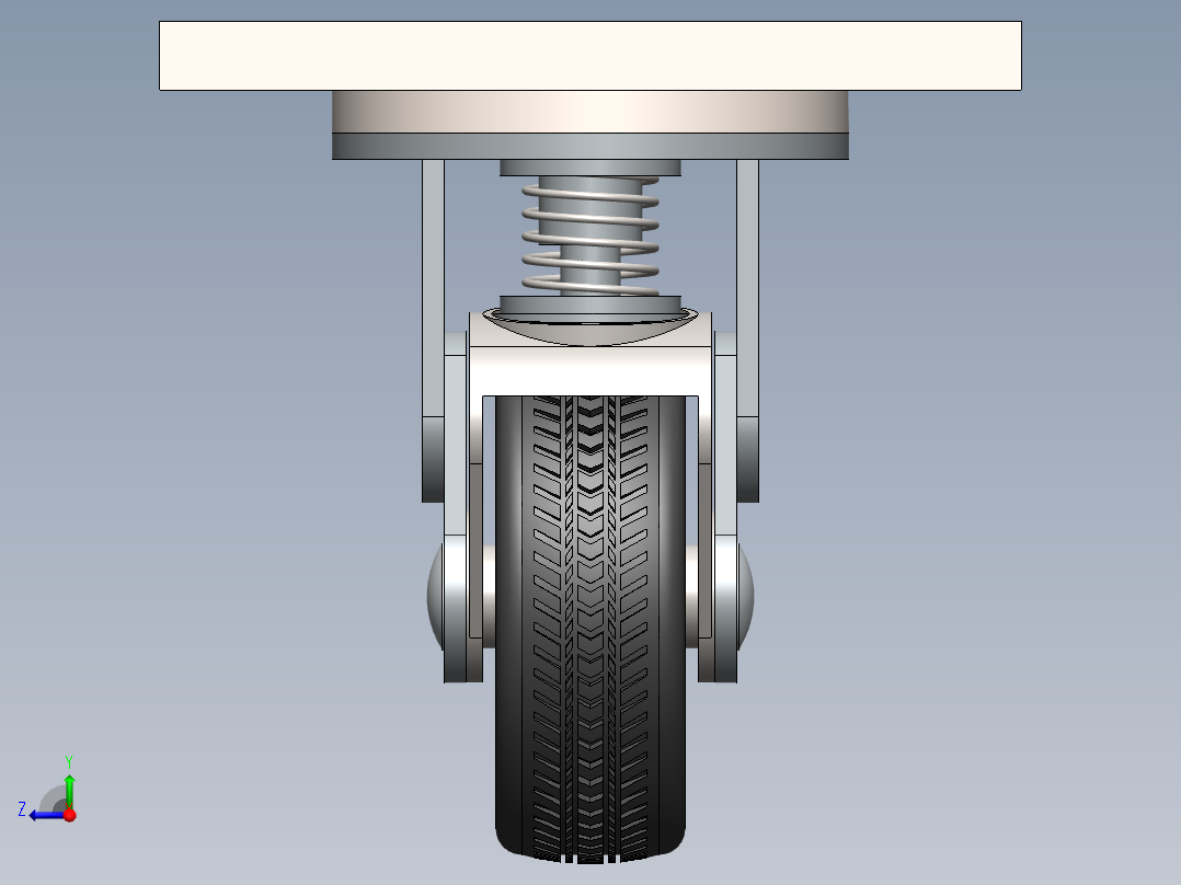 万向轮、脚轮(114)右视图