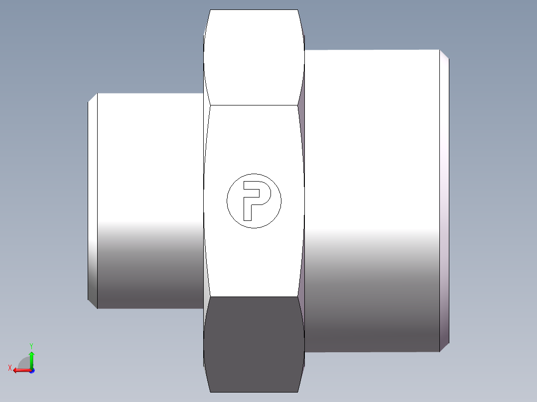 直通变径-GR、1D-30-42后视图