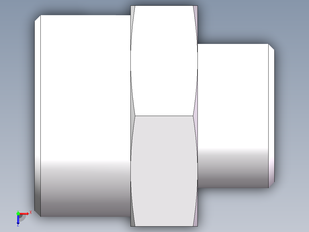 直通变径-GR、1D-30-42俯视图