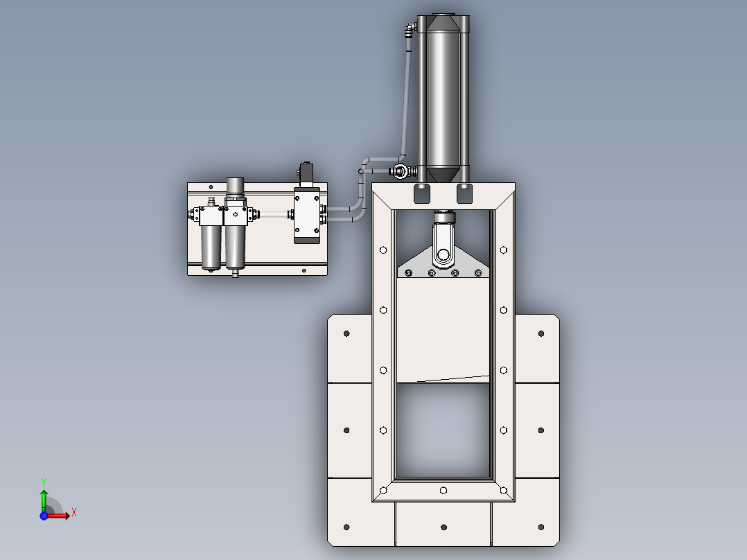 气动切割机前视图