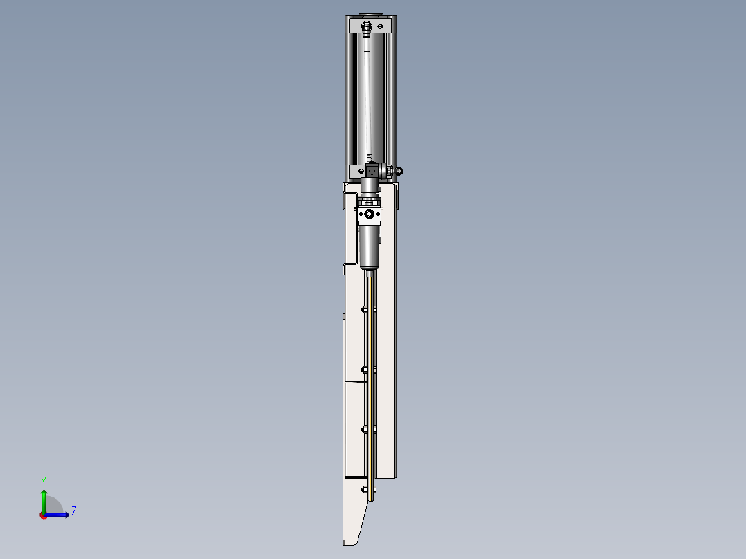 气动切割机左视图