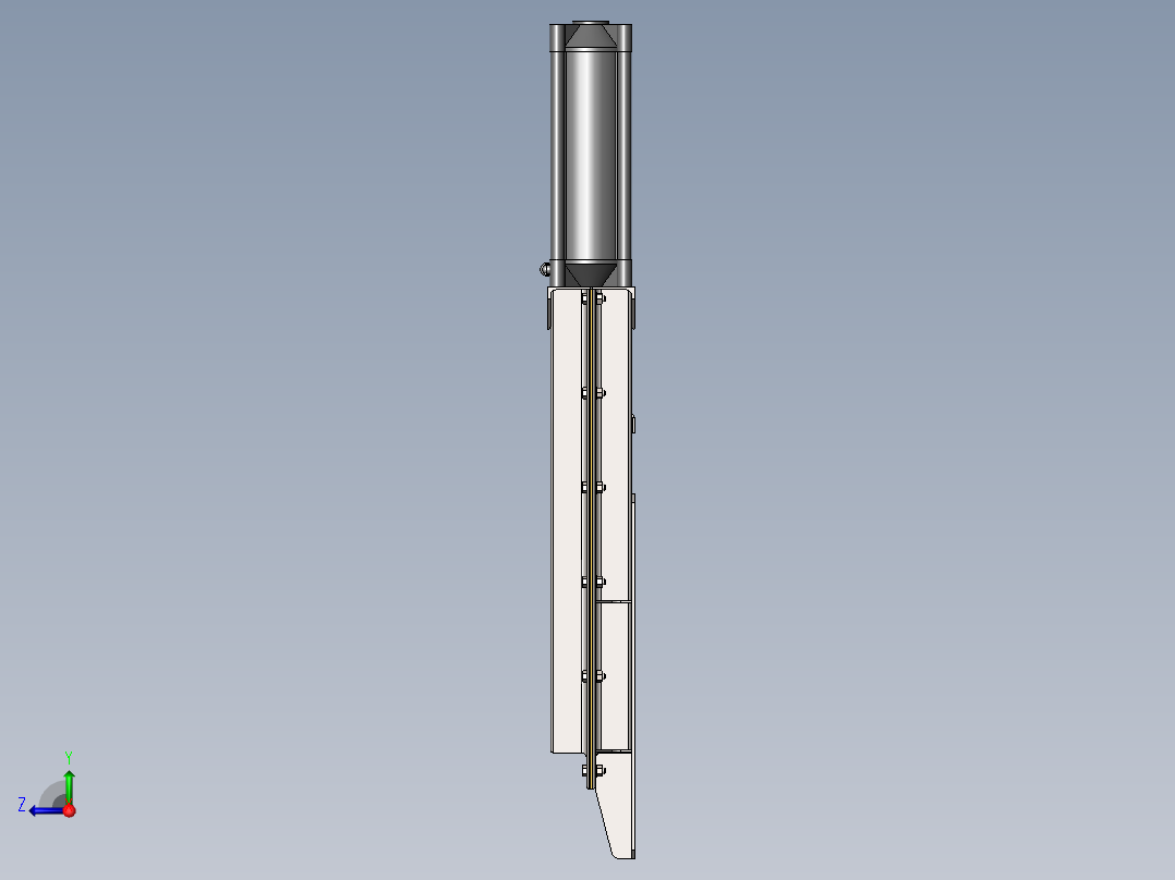 气动切割机右视图