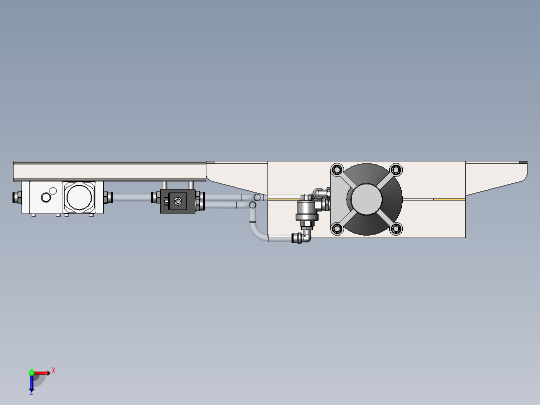 气动切割机俯视图