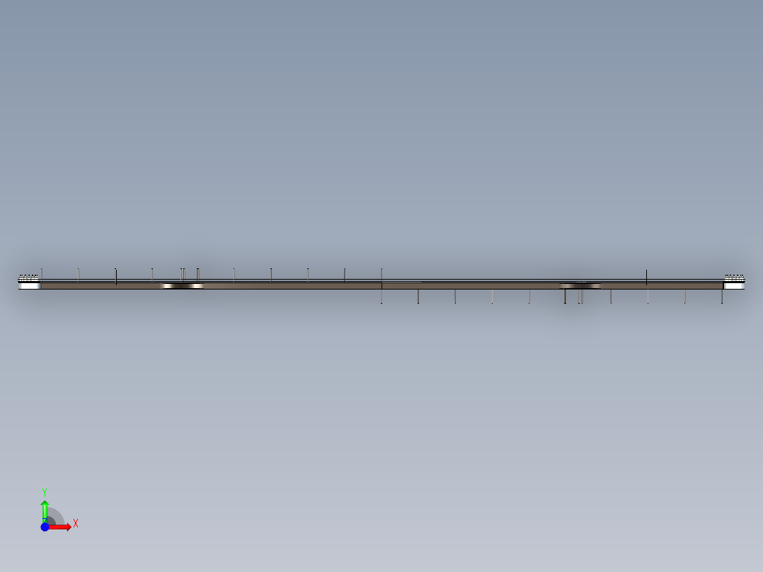 酱油瓶几字形输送线设计前视图