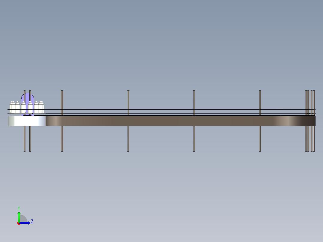 酱油瓶几字形输送线设计左视图
