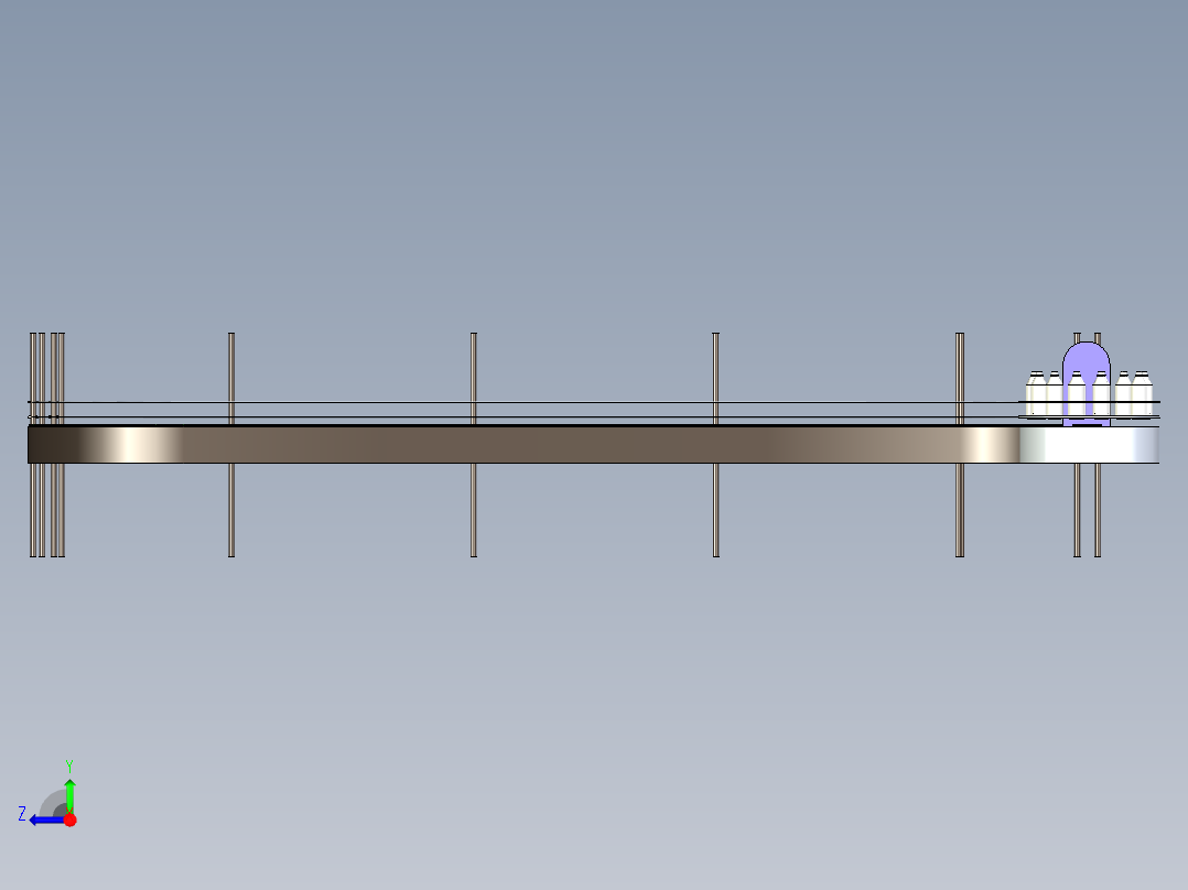 酱油瓶几字形输送线设计右视图