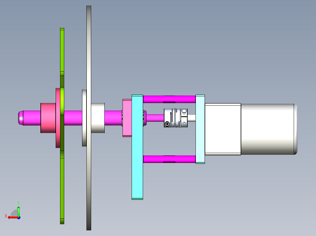 自动放料盘后视图