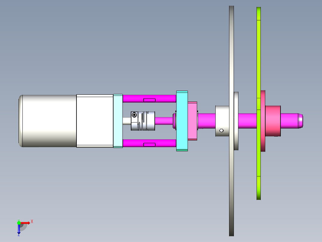 自动放料盘俯视图