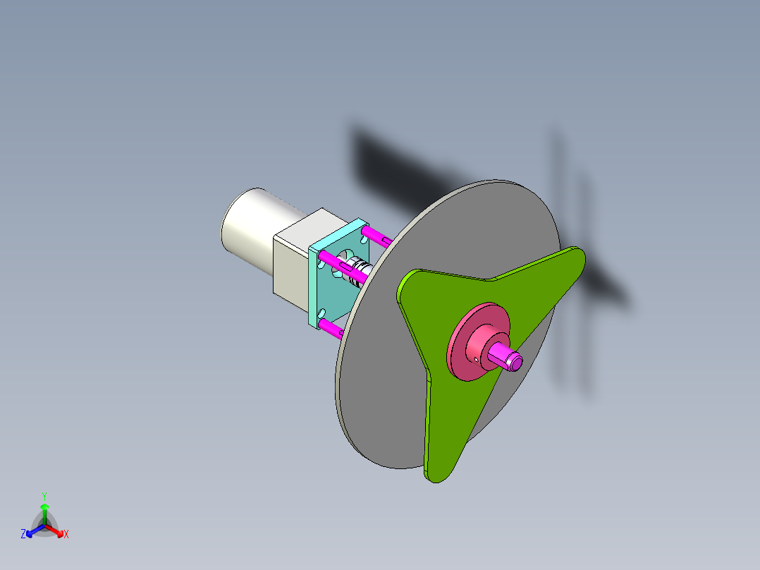 自动放料盘正等轴测图