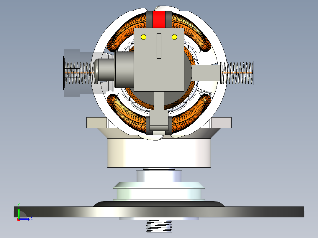 角向磨光机左视图