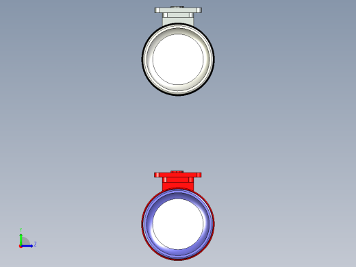 医用笔形强光照明手电筒设计左视缩略图