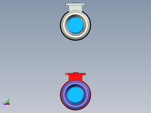 医用笔形强光照明手电筒设计右视缩略图