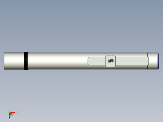 医用笔形强光照明手电筒设计俯视缩略图