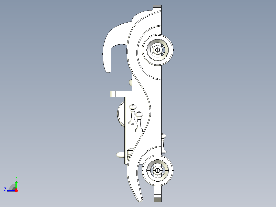 B3003922-木制汽车右视图