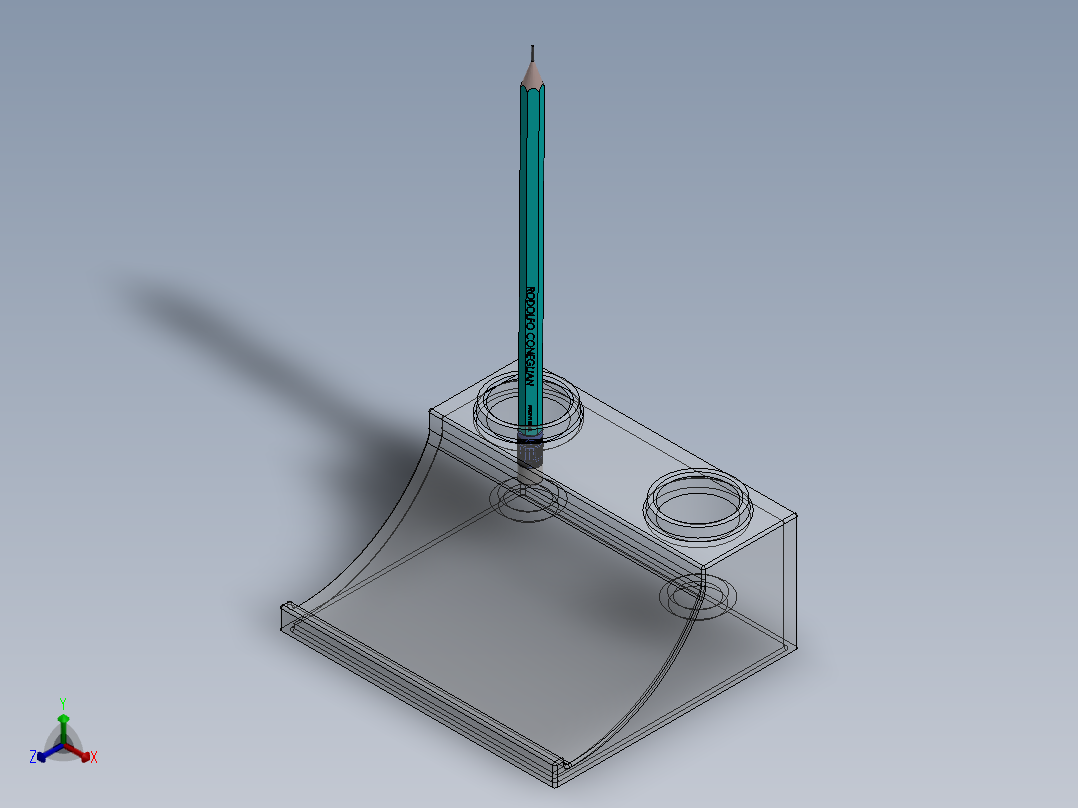 笔筒古董1940年15正等轴测图