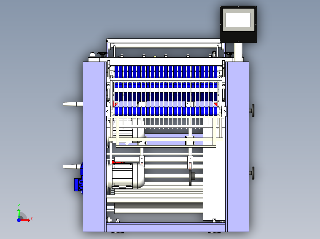 自动化侧焊接制袋机前视图