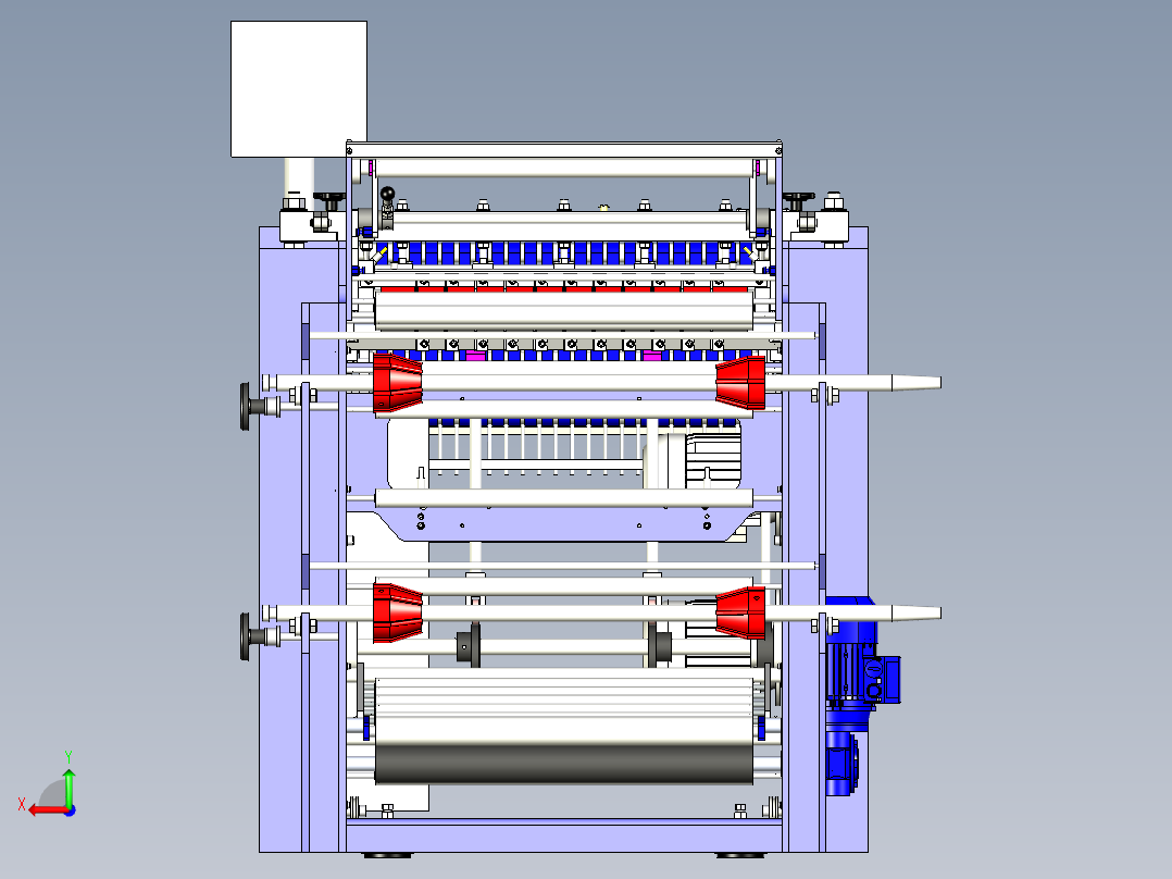 自动化侧焊接制袋机后视图