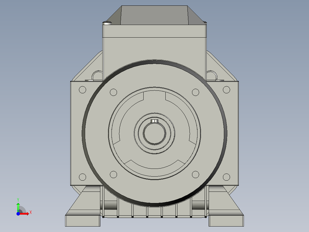 IMB34H80-112(YE2YE3)通用电机YE2-80M1-2-B34前视图
