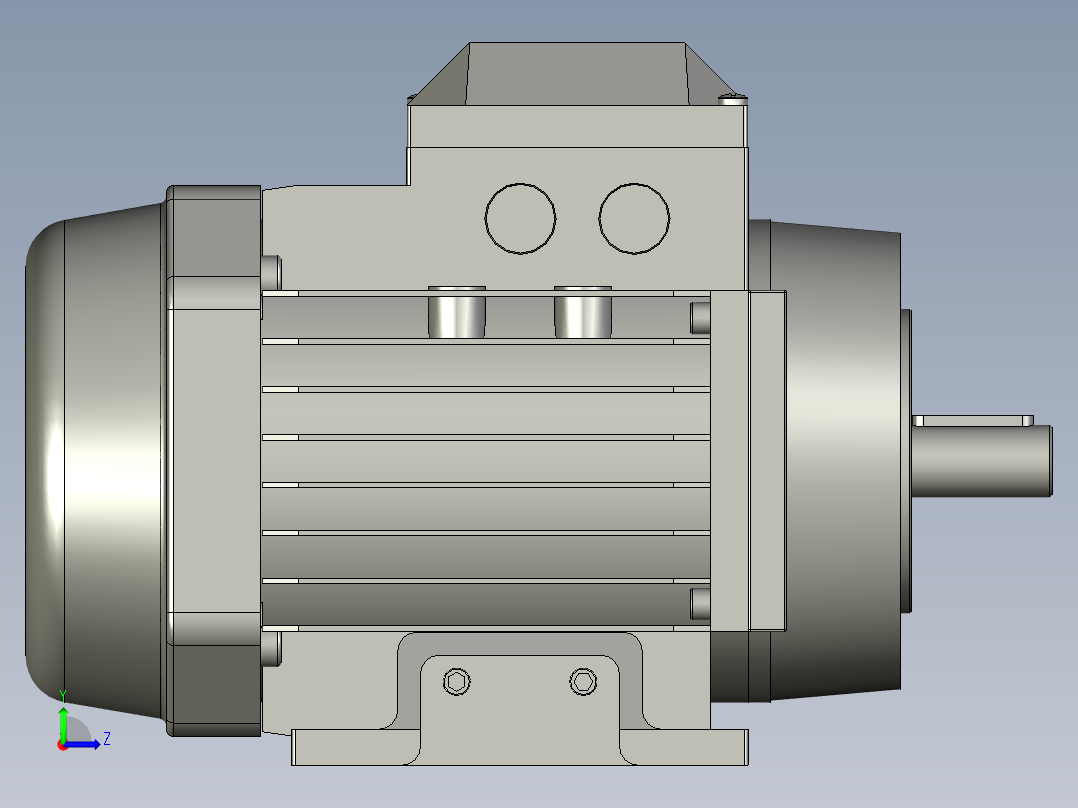 IMB34H80-112(YE2YE3)通用电机YE2-80M1-2-B34左视图