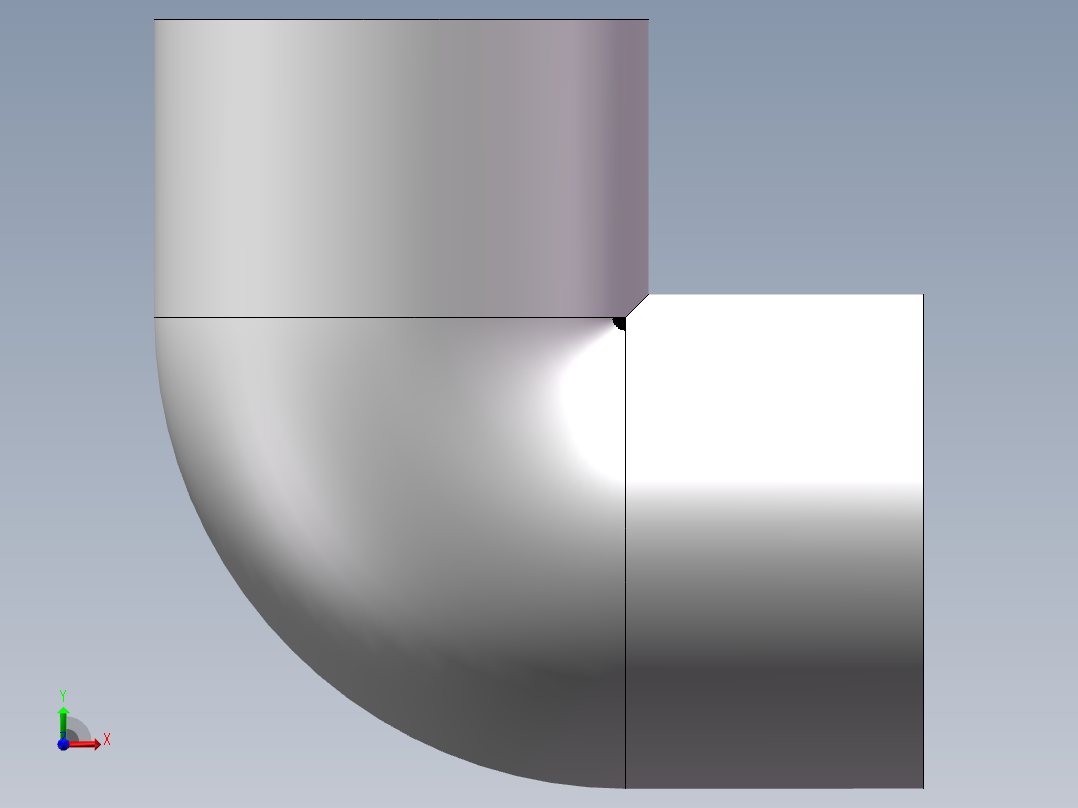 90_ELBOW_DN15_PN10_U-PVC前视图