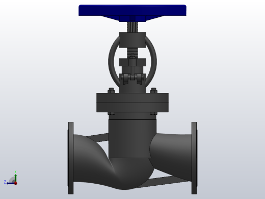 法兰截止阀[1.6-DN200-法兰截止阀]右视缩略图