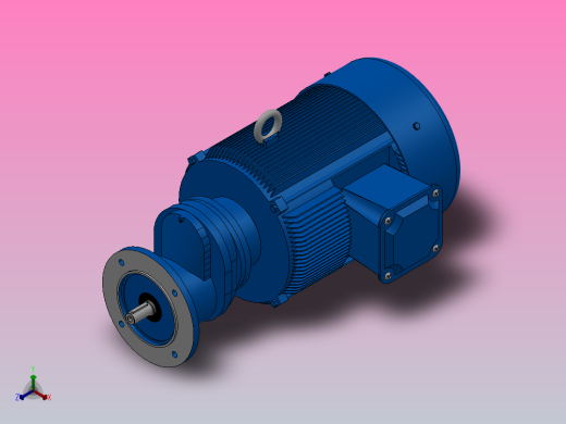 RXF57法兰轴伸式安装斜齿轮减速机RX57-Y5.5-4P-132S-M1-0°-Φ200