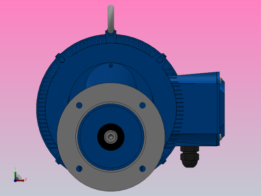 RXF57法兰轴伸式安装斜齿轮减速机RX57-Y5.5-4P-132S-M1-0°-Φ200前视缩略图