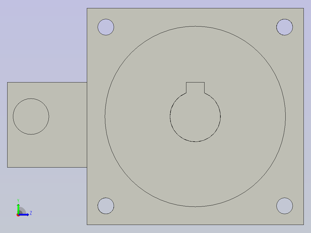 松下伺服MSMF042L1U2左视图