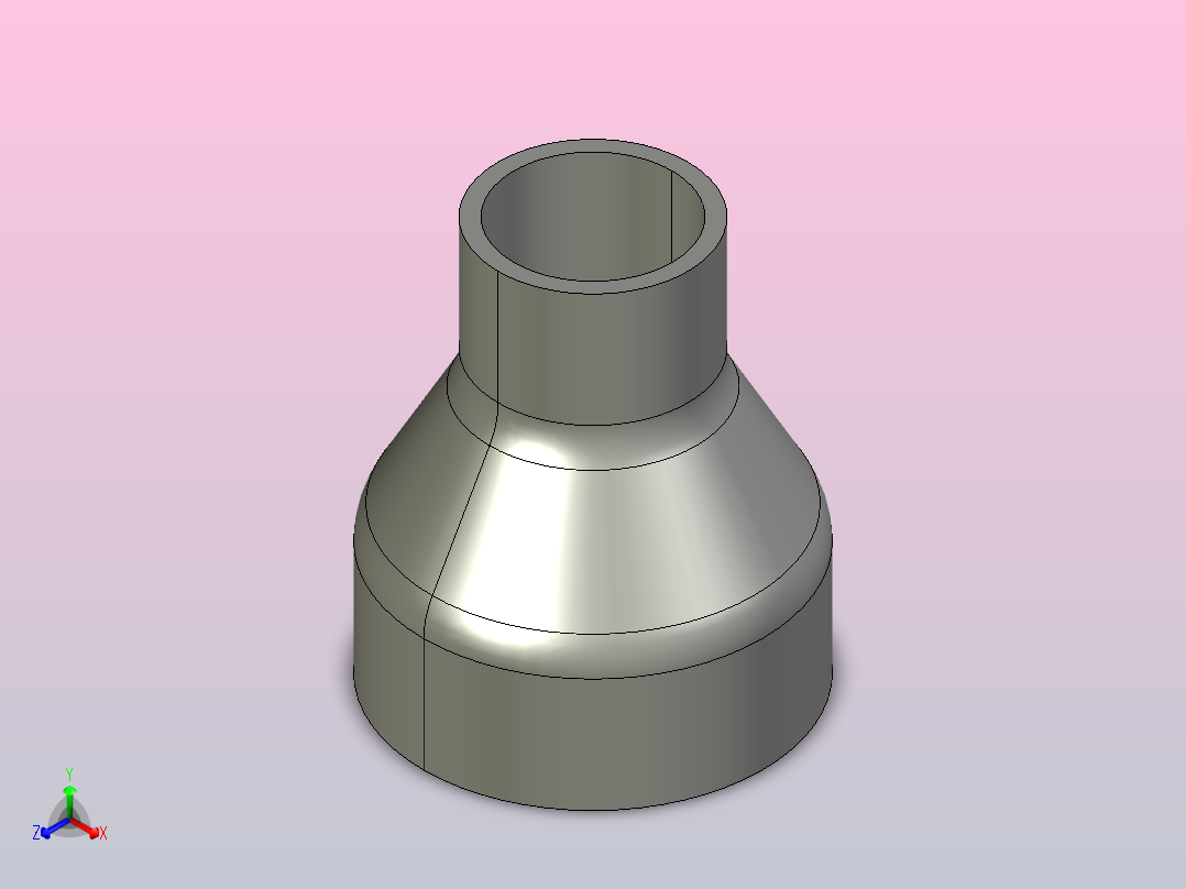 R(C) 大小头（同心）[2_1-2X1_1-4]主视图