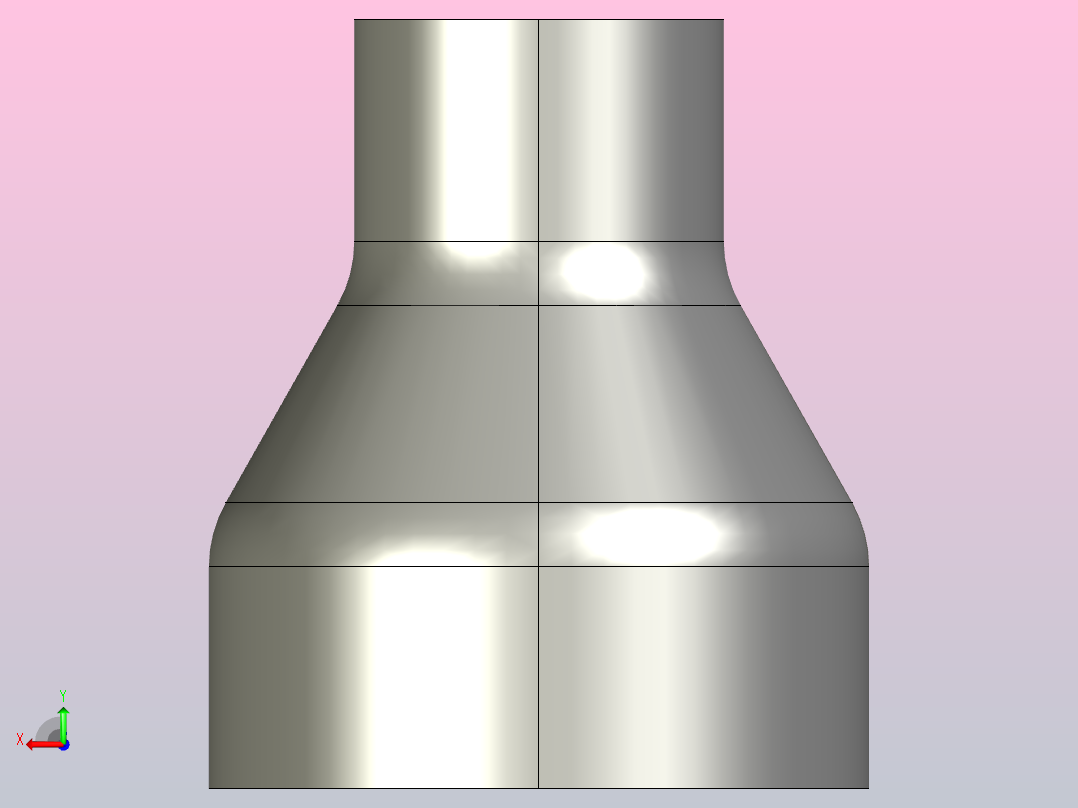 R(C) 大小头（同心）[2_1-2X1_1-4]后视图