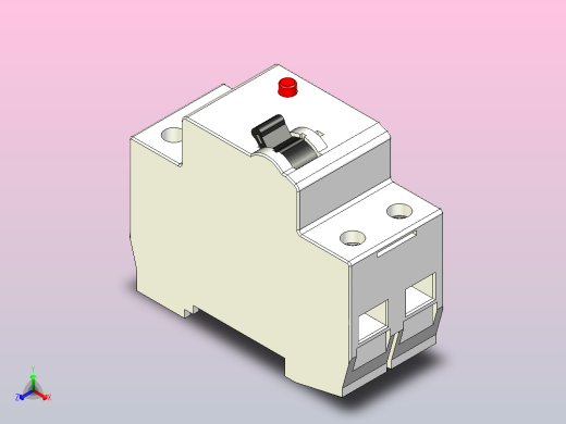 双极开关BV-D 2p正等轴测缩略图
