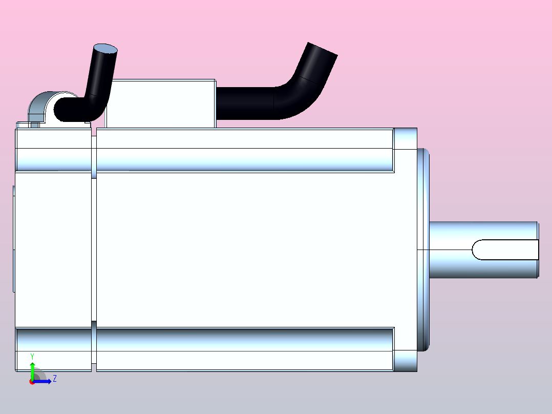 安川伺服电机sgmjv-04a_01左视图