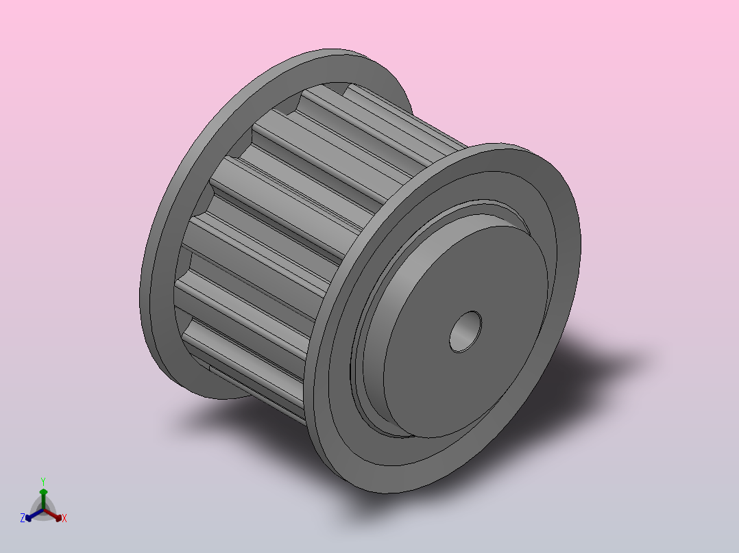 小凸缘型半圆弧形齿同步带轮S8M型_SS8MDC-14-25-dc6-A主视图