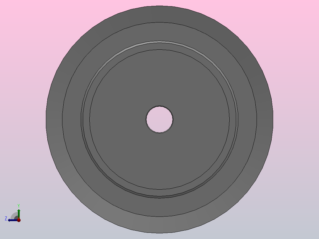 小凸缘型半圆弧形齿同步带轮S8M型_SS8MDC-14-25-dc6-A右视图