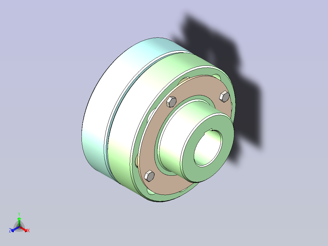 弹性柱销联轴器 HL4 50X90-55X70(基准)主视图