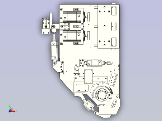 一款电机转子装配夹具前视缩略图