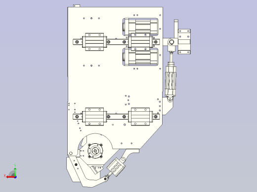 一款电机转子装配夹具后视缩略图