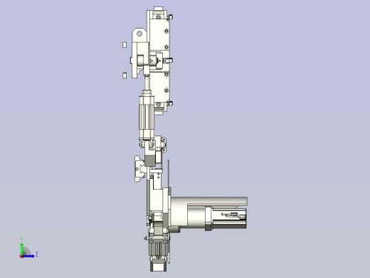 一款电机转子装配夹具左视缩略图