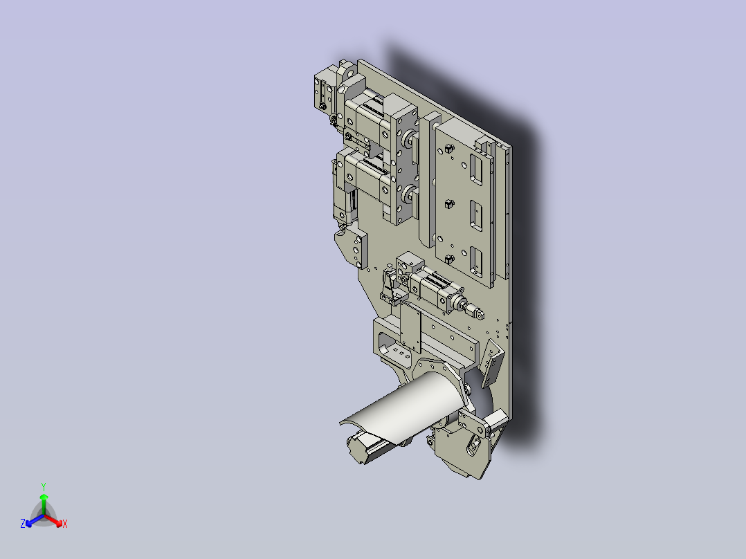 一款电机转子装配夹具正等轴测图