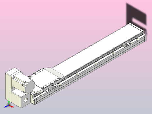 机器人皮带驱动直线轴TPA-GCB-150-P80-L600-LU-M75-N3