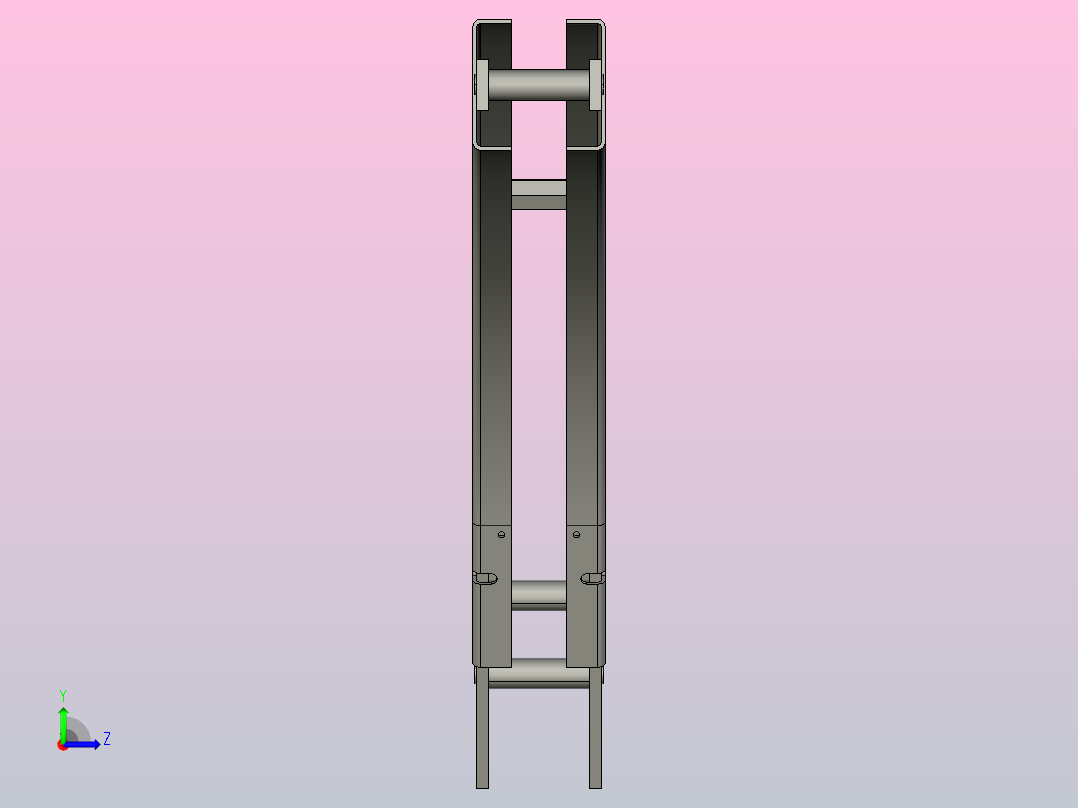 YLXBV60R400-C1不锈钢垂直弯头左视图