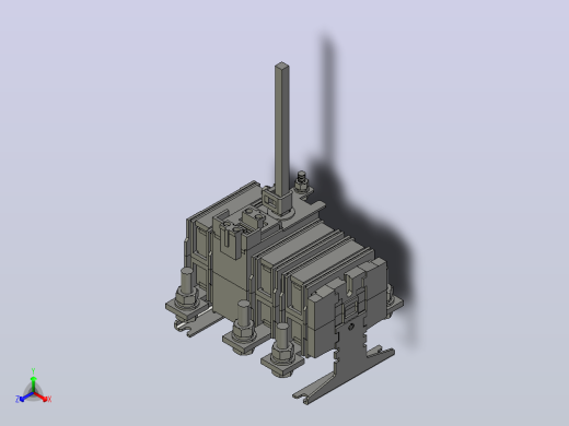 HH15-125～200_3QA 3P隔离开关三维模型202012