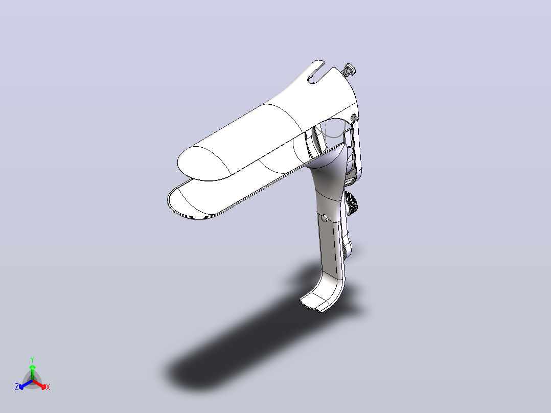 扩张器 扩阴器正等轴测图