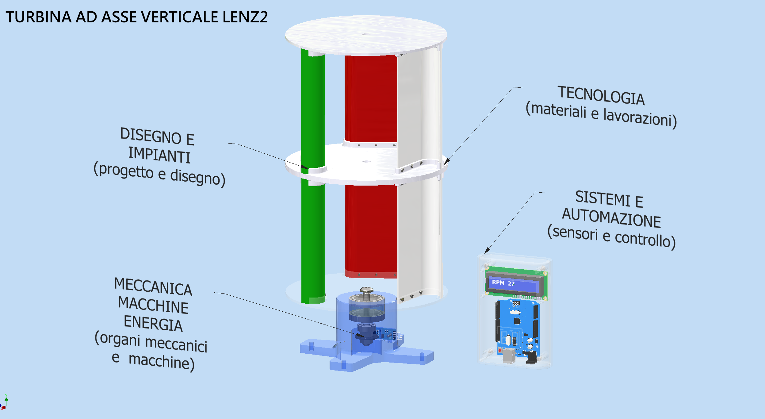 小型Lenz2涡轮3D可打印