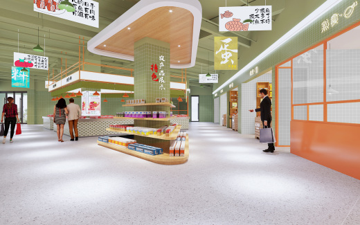 农贸市场施工图+效果图+材料说明缩略图