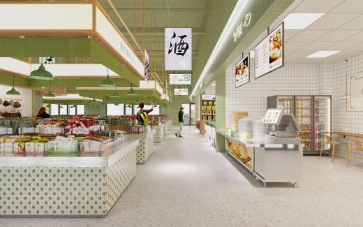 农贸市场施工图+效果图+材料说明缩略图